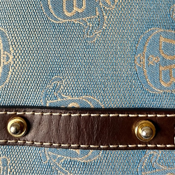 NWOT Vintage DOONEY & BOURKE Bag in Blue/Cream - Picture 10 of 16